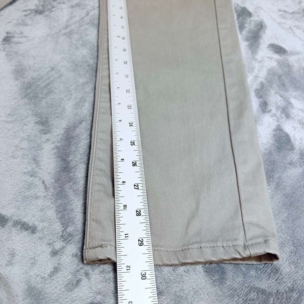 Lucky Brand 411 Athletic Taper Stretch Mens Khaki Silver Gray Chino Pants 30x30 - Picture 8 of 15